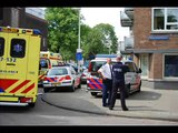 Reanimatie Pieter de Hoochstraat Rotterdam Inzet: Politie Ambulance Lifeliner 2 Brandweer
