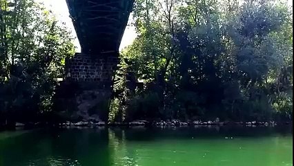Triple Backflip Off Bridge Rope Swing