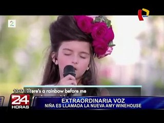 Niña de 8 años asombra con su extraordinaria voz que recuerda a Amy Winehouse