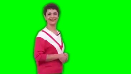 Sandra Annenberg resolve cair em tela verde