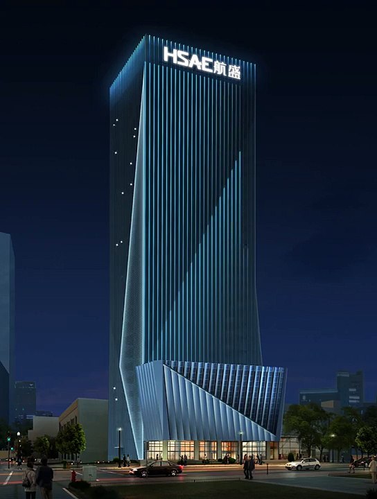 Building facade lighting and decoration design,building design,effect display