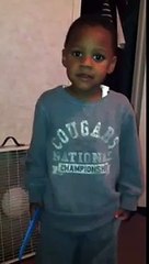 Little boy Fights dragon