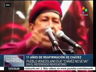 Se cumplen 11 años de la reafirmación de Chávez vía referéndum