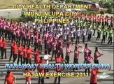 Hataw exercise 2011, city health department,muntinlupa city,Philippines