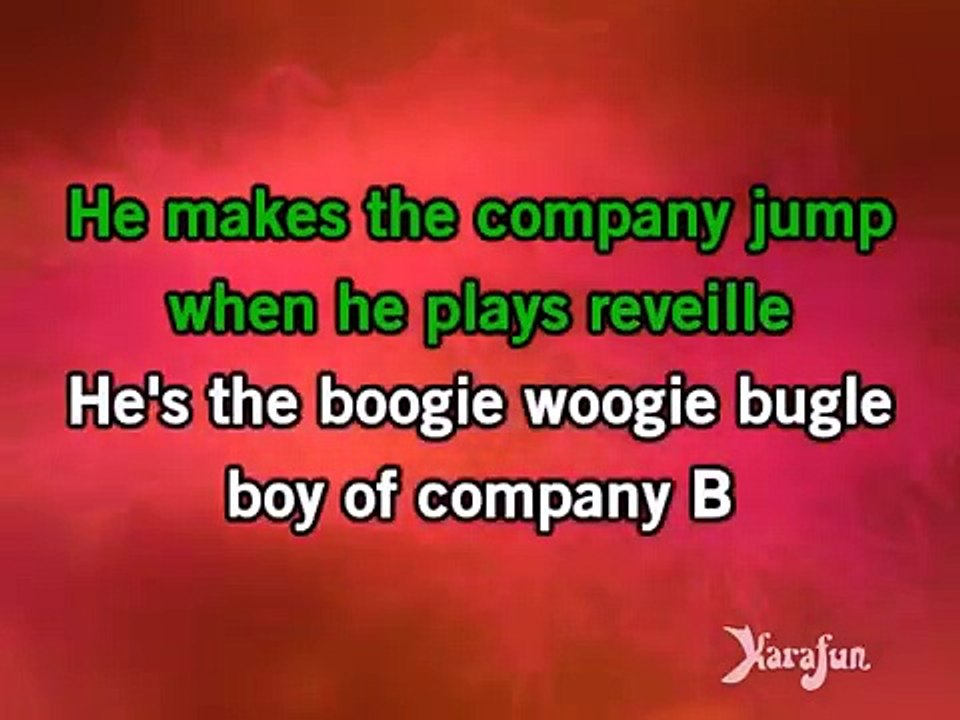 Karaoke Boogie Woogie Bugle Boy - The Andrews Sisters *