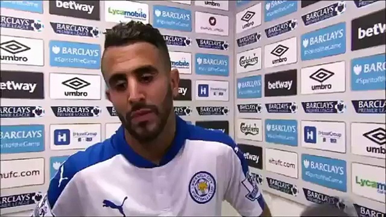Mahrez "J'ai encore marqué, je suis très content mais sans mes coéquipiers ça n'aurait pas été possible"
