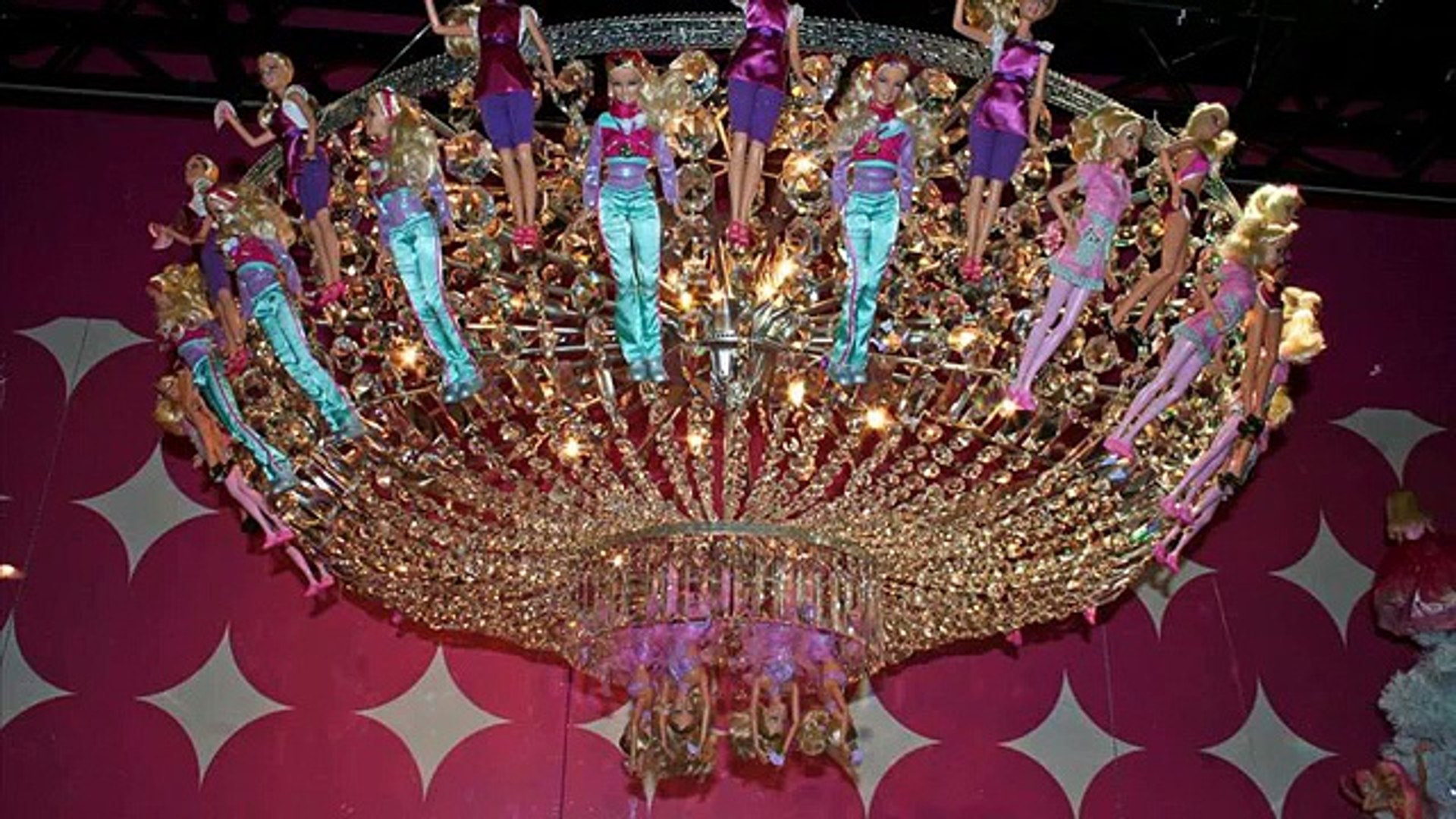 flying barbie fireplace