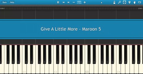Give A Little More - Maroon 5 (Synthesia)