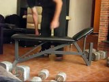 Homemade adjustable bench