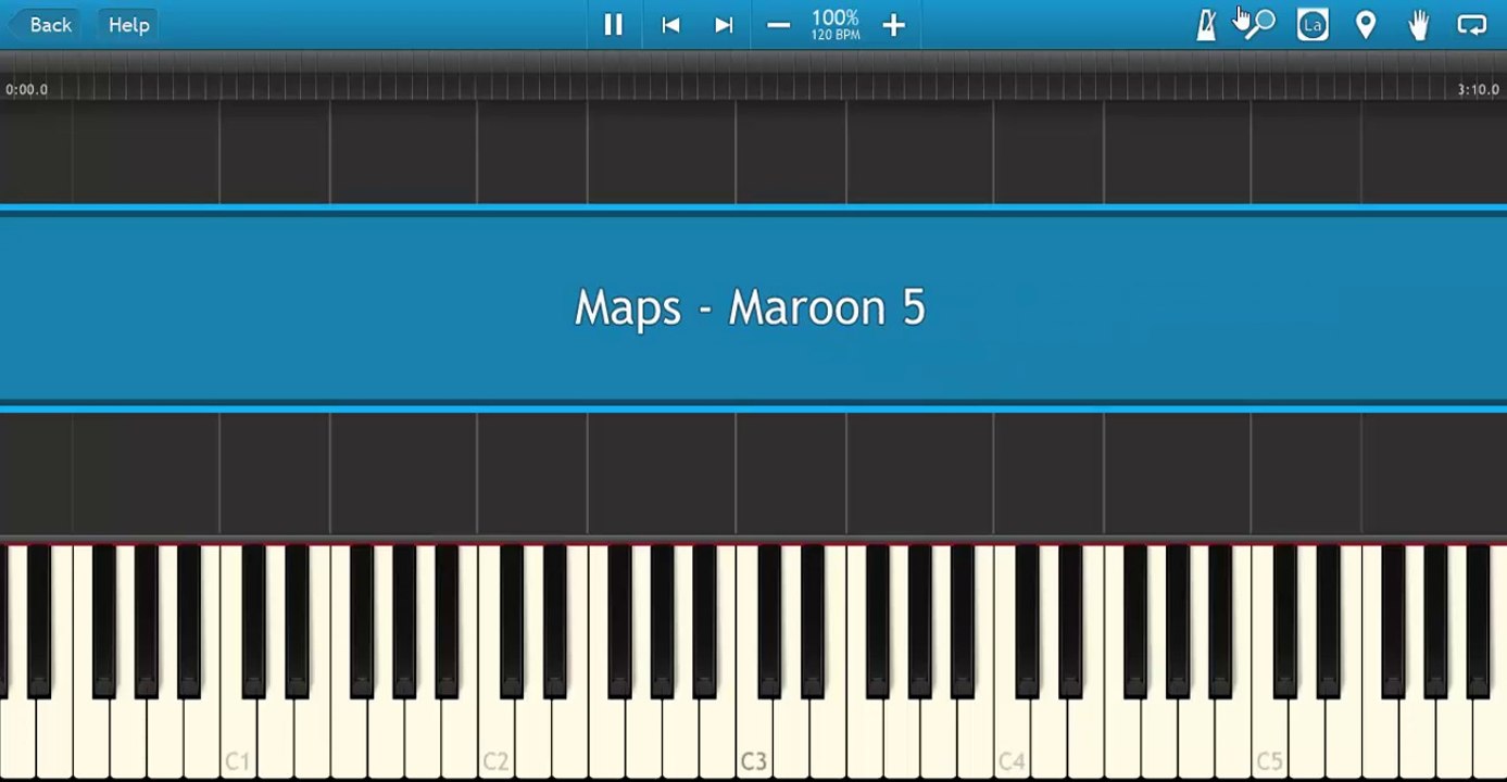 Maps - Maroon 5 (Synthesia)