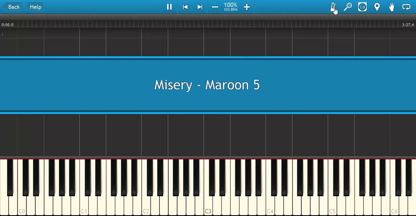 Misery - Maroon 5 (Synthesia)