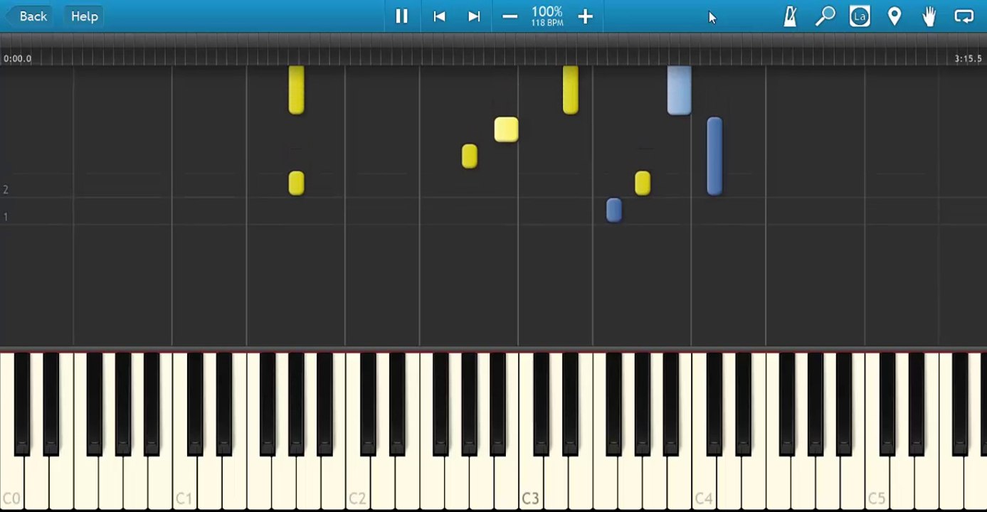 Never Gonna Leave This Bed - Maroon 5 (Synthesia)