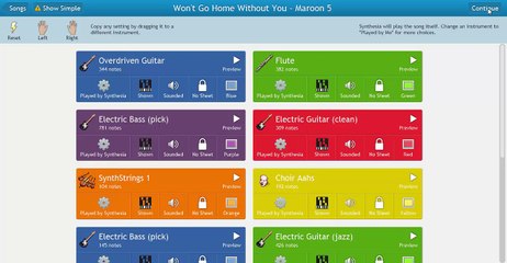 Won't Go Home Without You - Maroon 5 (Synthesia)