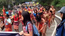The Cordillera Cultural Performing Group at the 2013 SLU Lantern Parade in Baguio
