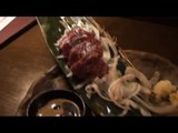 Japan Travel: Eating Raw Horse Meat (Bashimi)...Tokyo Izakaya Food