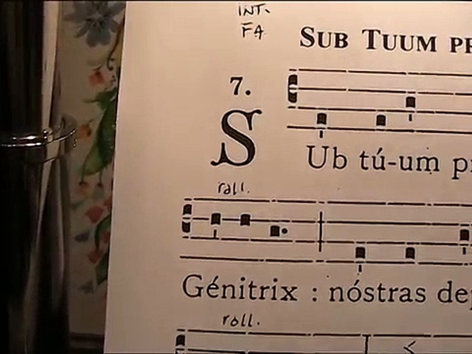 SUB TUUM PRAESIDIUM, antica antifona gregoriana, studio di Giovanni Vianini, Milano, Italia