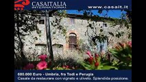 Rustici vendita - Casale da restaurare in vendita in Umbria fra Todi e Perugia