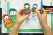 How To Make Russian Nesting Dolls ( Babushka dolls) ( Andrea Currie Crafts ) ( Squigglefly.com )