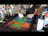 TMNT Painting on Cloth and Canvas