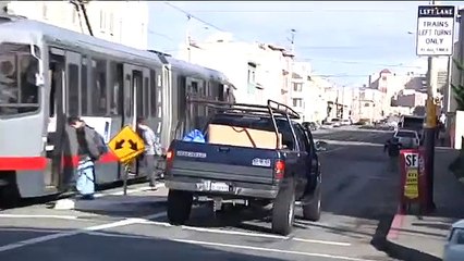Cars and MUNI Trains  - People Behaving Badly