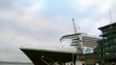 Queen Mary 2 & Sea Princess Ships Sound Horns in Southampton