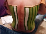 Body Art Tutorial-- Green Cherry Blossom Corset