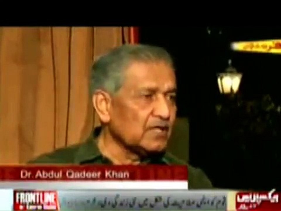 Dr.  AQ Khan tells truth that Nawaz Sharif is darpook