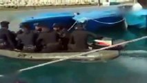 Iran IRGC special force divers wargame in Persian Gulf رزمايش انفجار پايگاه دشمن در خليج فارس