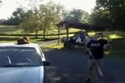 Smashing a Giant Puffball mushroom