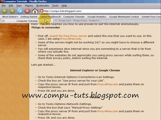 How to use proxy to surf internet anonymously