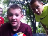 Asome trampoline basketball trick dunks and trick shots
