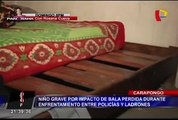 Niño permanece grave tras impacto de bala perdida en Carapongo