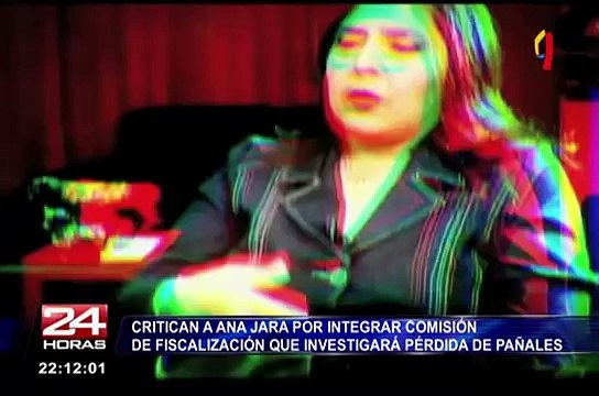 Critican a Ana Jara por integrar Comisión de Fiscalización que investigará pérdida de pañales