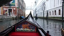 Gondola ride in Venice, Bridge of Sighs. (Ponte dei Sospiri)