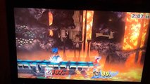 Super Smash Bros Wii U gameplay online for glory (Mario meteor smash)