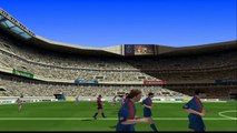 FIFA Soccer 2005 gameplay,Fc Barcelona VS Fc Real Madrid.(ps one/ePSXe1925)