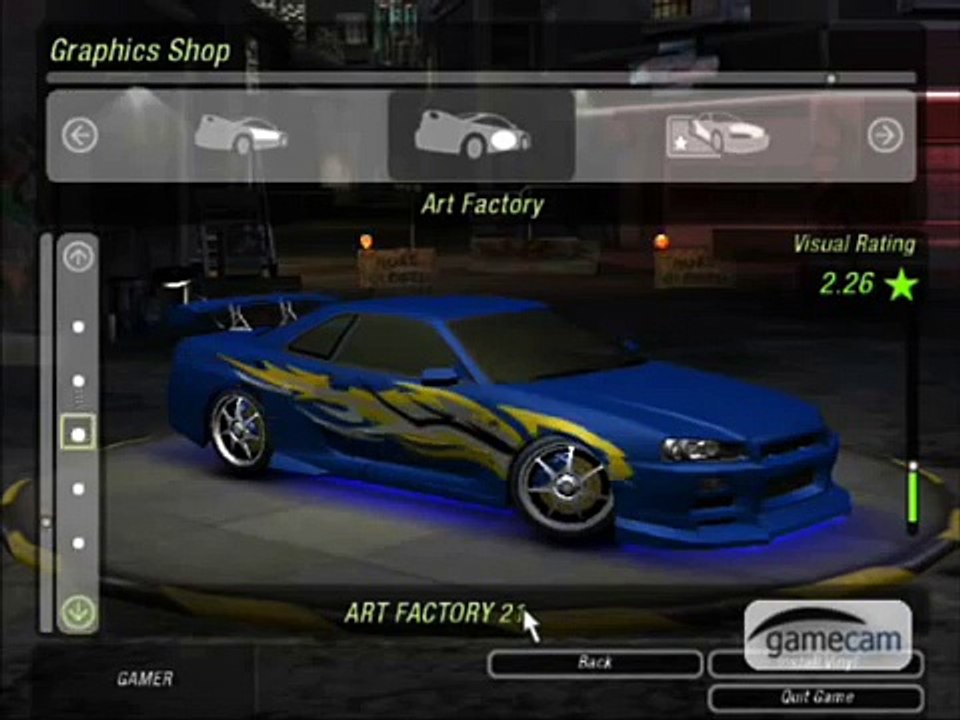 NFS Underground 2 Nissan Skyline z Fast and Furious
