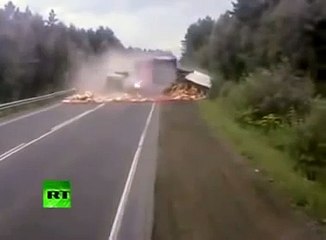 Deadly Truck Crash as brakes FAIL
