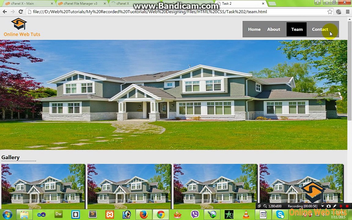 Online Web Tutorials In Urdu Designing the website Part 25