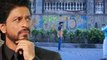 Crazy Fans Spray Painted I Love U SRK On Shahrukh Khan's Bungalow- Mannat