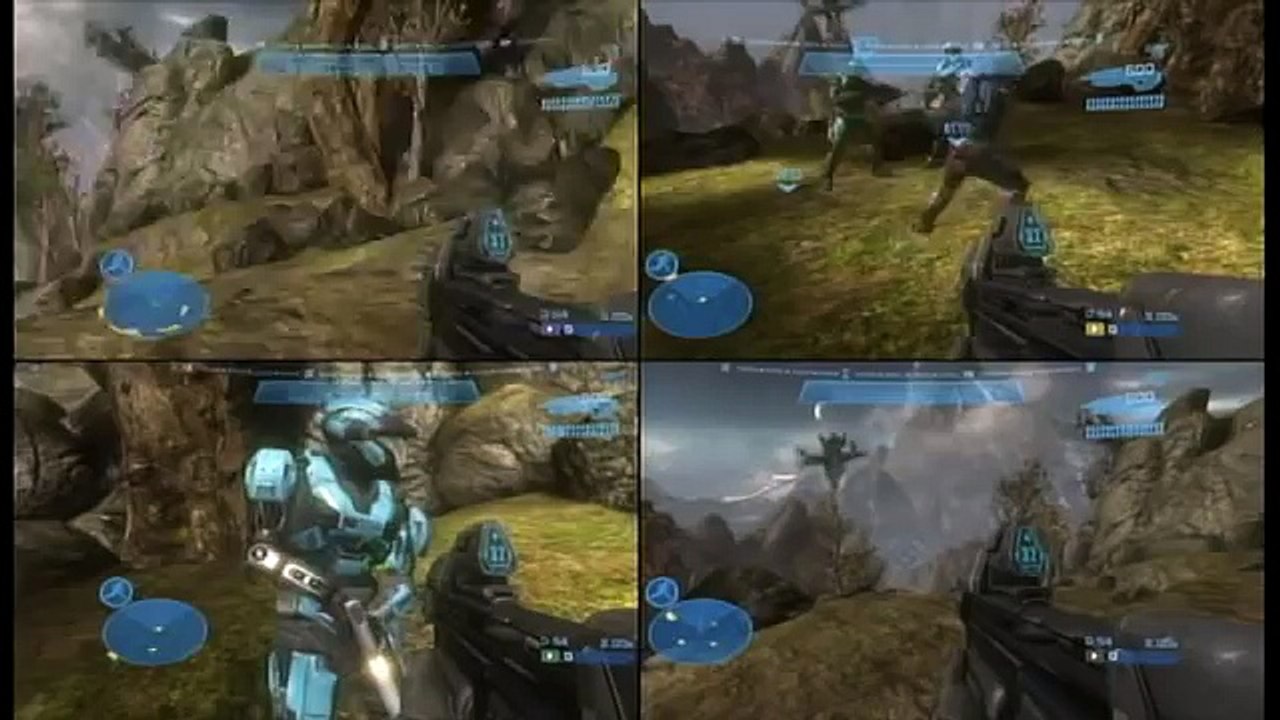 Halo Reach 4 Player Splitscreen Co-op Glitch Tutorial