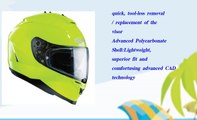 HJC  IS17  Plain Motorcycle Helmet  Flo Yellow XLARGE