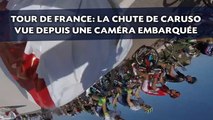 Tour de France: La chute de Caruso vue depuis une caméra embarquée