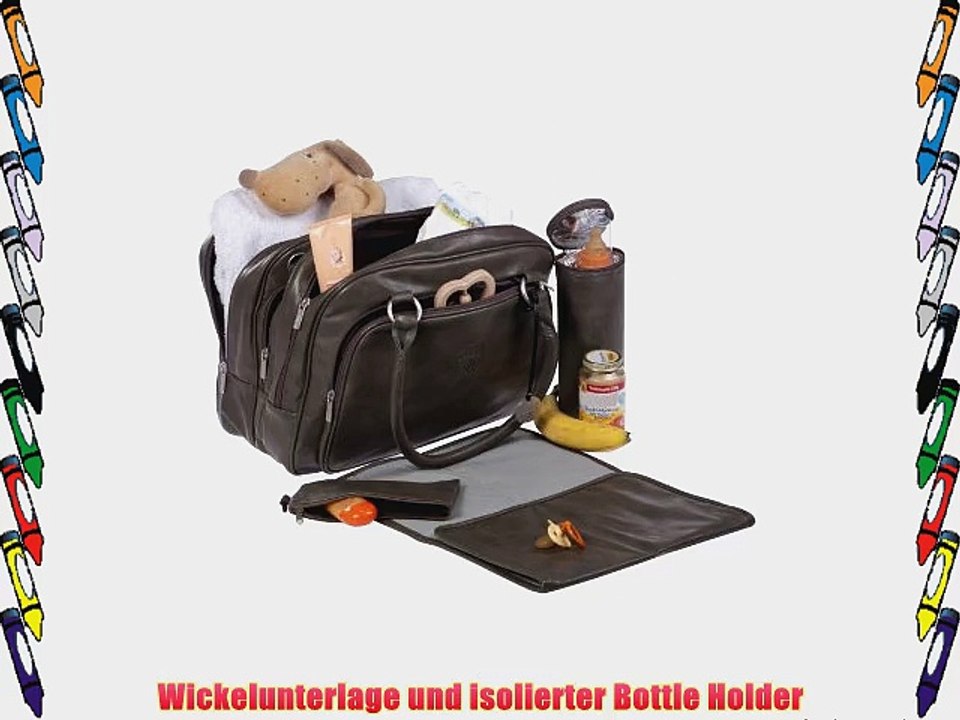 L?ssig LZB301 - Wickeltasche Tender Multizip Bag black