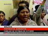 Familiares de víctimas de masacre de 2003 en Bolivia exigen justicia 30/09/2009