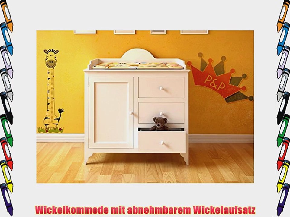 Wickeltisch Wickelkommode Kommode Wickelaufsatz Baby Wickelauflage Weiss