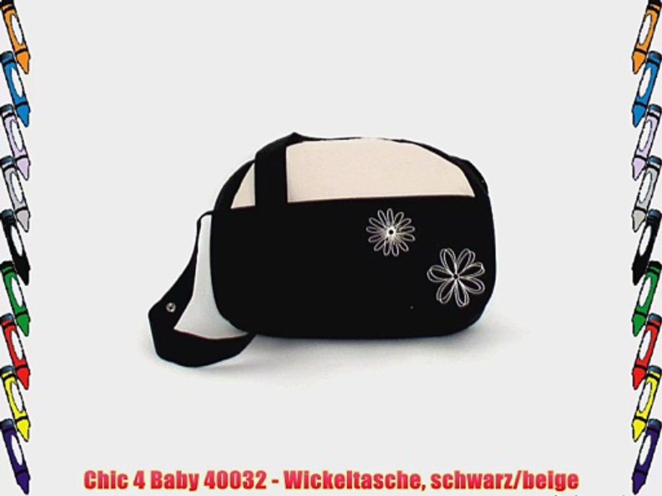 Chic 4 Baby 40032 - Wickeltasche schwarz/beige
