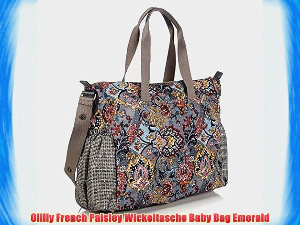 Oilily French Paisley Wickeltasche Baby Bag Emerald