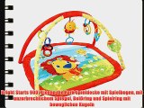 Bright Starts 9007 Lion in the Park Spieldecke mit Spielbogen mit unzerbrechlichem Spiegel