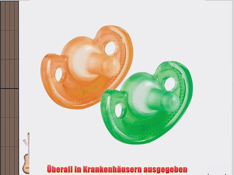 The First Years GumDrop S?uglingsschnuller 2er-Packung - Gr?n und Orange